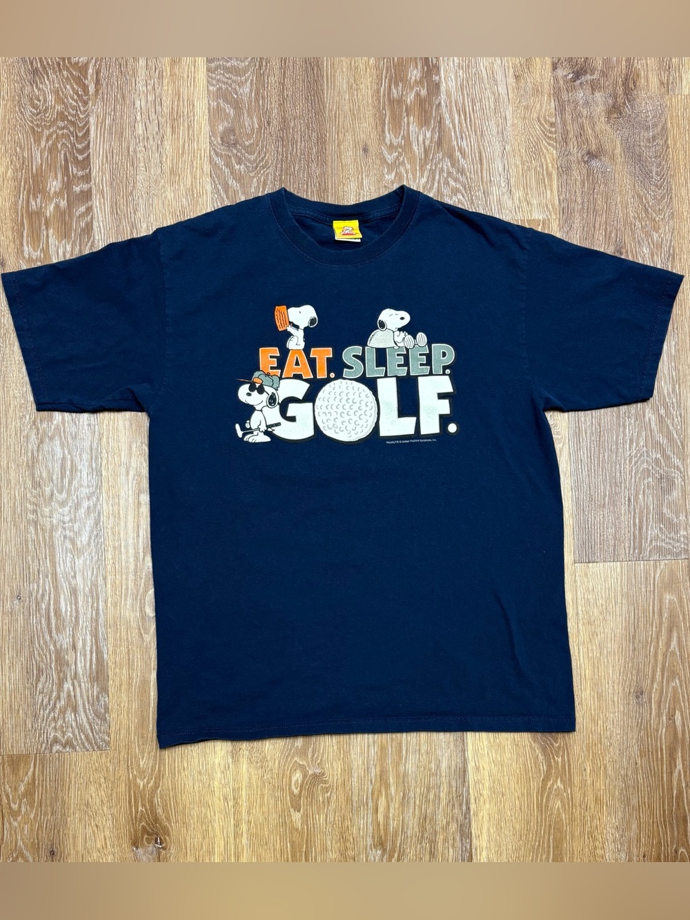 Peanuts "Eat. Sleep. Golf." Short Sleeve Tee - Navy